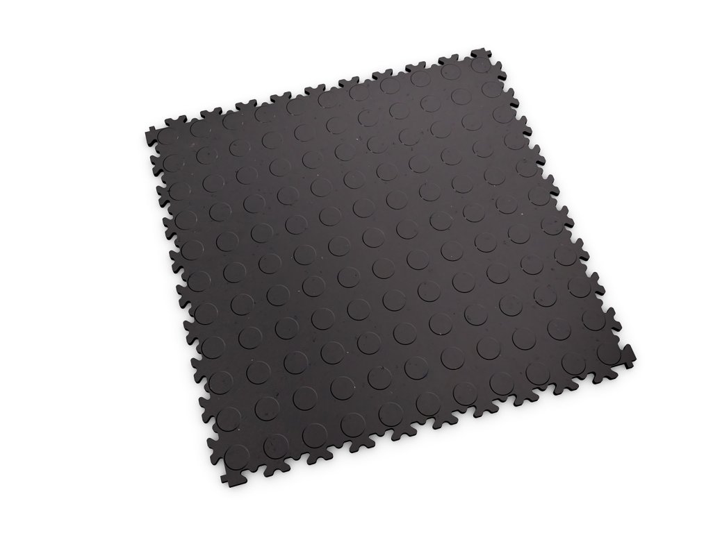 PVC dlažba Mosolut Machine Industrial ECO, dezén mince, barva šedá