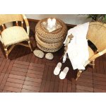 Venkovní plastová dlažba v dekoru dřeva, Mosolut Woodlook, tmavý dub