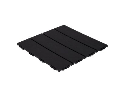 Módní plastová dlažba Mosolut Hestra Woodlook v imitaci černého dřeva - zámkový systém