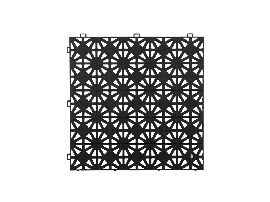 Plastová dlažba Mosolut Hestra Klasik  - černá