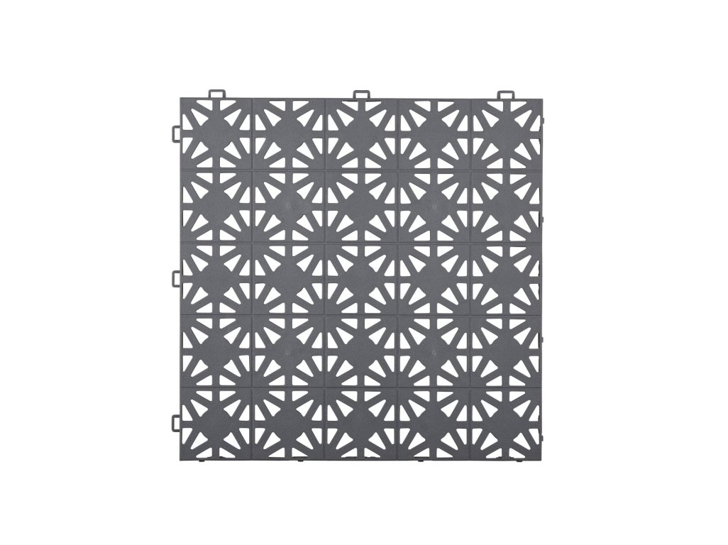 Plastová dlažba Mosolut Hestra Klasik  - tmavě šedá