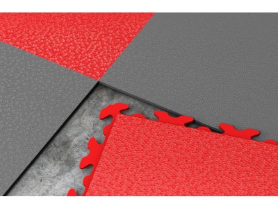 PVC dlažba Mosolut Machine Commercial HL Invisible - Červená