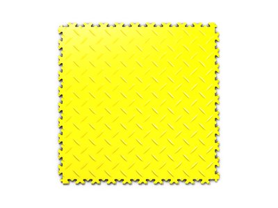 PVC dlažba Mosolut Machine Industrial, žlutá, diamant