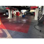 PVC dlažba Mosolut Machine Industrial, 7mm, Diamant, Černá+červená