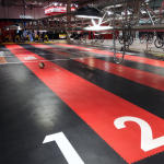 PVC dlažba Mosolut Machine Industrial, 7 mm, mince, Červená