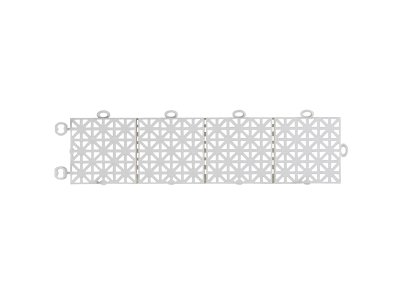 Značkovací podlahová lišta k plastové dlažbě Hestra Universa v bílé barvě