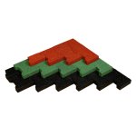 pryžová zámková dlažba Mosolut RUBBER H-profil