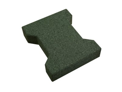 pryžová zámková dlažba Mosolut RUBBER H-profil - zelená