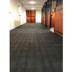 pryžová zámková dlažba Mosolut RUBBER H-profil - černá ve stájích