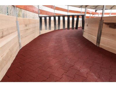 pryžová zámková dlažba Mosolut RUBBER H-profil - červená