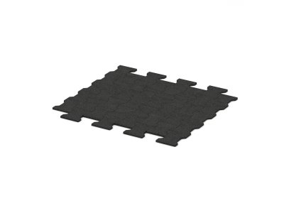 zámková dlažba Mosolut _ RUBBER Deska velká černá zámková