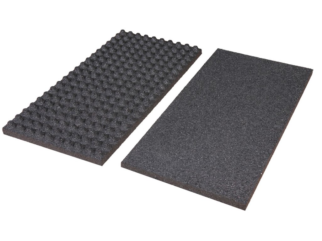 Mosolut RUBBER Stájová deska vajíčková - černá, v. 55 mm, rastr 23 mm