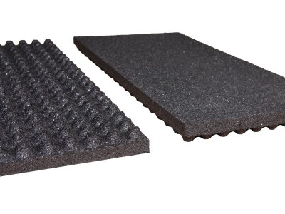 Mosolut RUBBER Stájová deska vajíčková - černá, v. 55 mm, rastr 23 mm