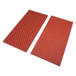 Mosolut RUBBER Stájová deska vajíčková - červená, v. 55 mm, rastr 23 mm