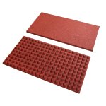 Mosolut RUBBER Stájová deska vajíčková - červená, v. 55 mm, rastr 23 mm