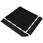 Módní plastová dlažba Mosolut Hestra Woodlook černá - spojení nájezdů, dlaždice a rohu