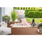 Venkovní plastová dlažba v dekoru dřeva, Mosolut Woodlook, tmavý dub