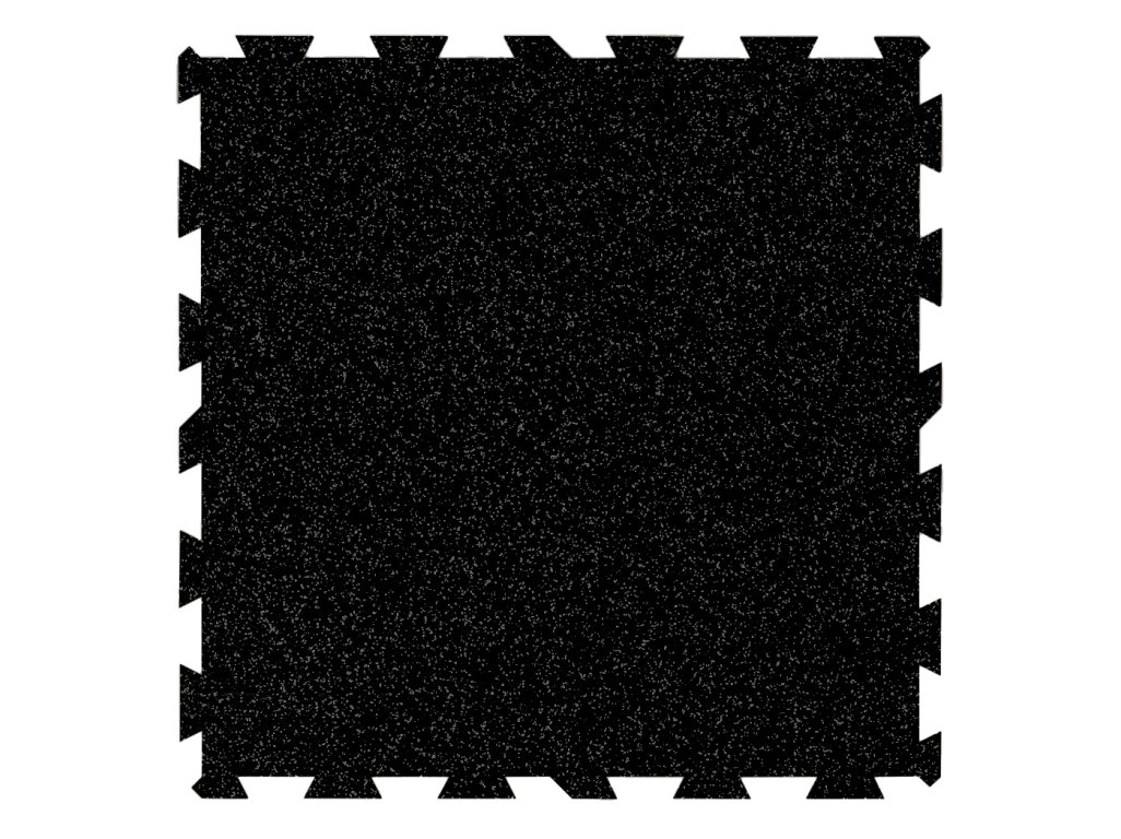 Puzzle fitness podlahová deska s EPDM v šedé barvě