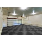 PVC dlažba Mosolut Machine Industrial, černá, diamant, šachovnice