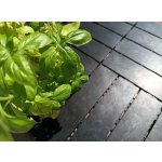 Módní plastová dlažba Mosolut Hestra Woodlook černá