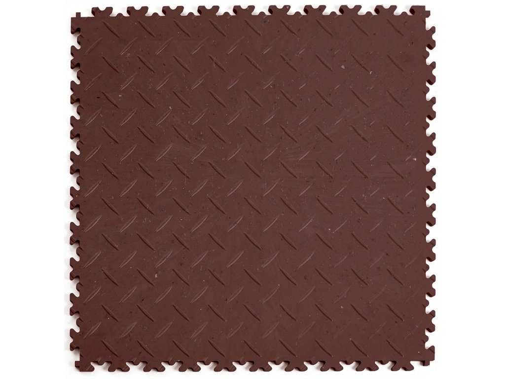 PVC dlažba Mosolut Machine Industrial ECO, 7 mm, diamant, hnědá