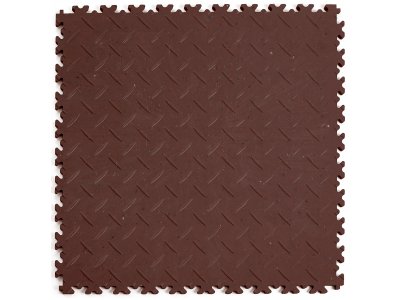 PVC dlažba Mosolut Machine Industrial ECO, 7 mm, diamant, hnědá