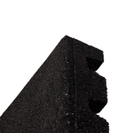 pryžové rohože Mosolut Rubber Antishock, indoor, černá - podlahové desky do fitness