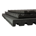 Mosolut RUBBER Antishock 100x100, outdoor, černá - podlaha na workout