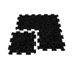 Mosolut Fitness Puzzle Non-visible 50 x 50 cm, černá s 10% šedým vsypem EPDM