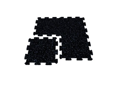 pryžová deska Mosolut Fitness puzzle non-visible s modrým vsypem EPDM