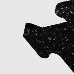 Pryžová deska Mosolut Fitness Puzzle Non-visible, černá se zeleným vsypem EPDM