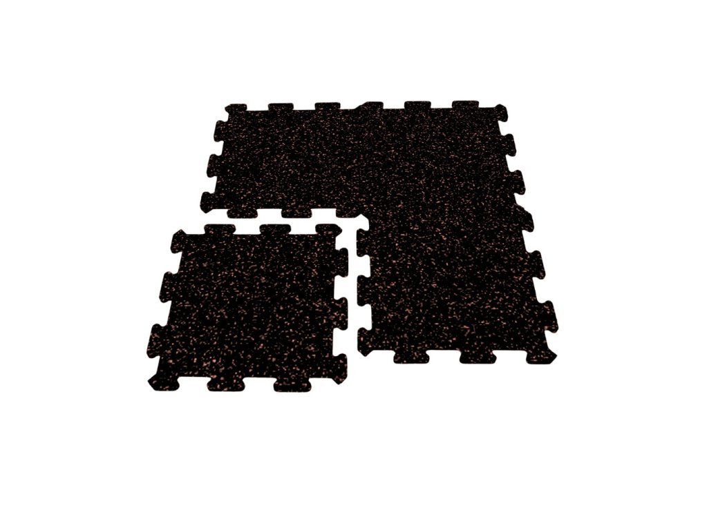 pryžová deska Mosolut fitness puzzle non-visible, s červeným vsypem EPDM