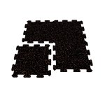 Mosolut Fitness Puzzle Non-visible 50 x 50 cm, černá s 10% červeným vsypem EPDM - různé tloušťky - 10 mm