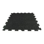 Mosolut Fitness Puzzle Non-visible 100 x 100 cm, černá s 10% zeleným vsypem EPDM - různé tloušťky - 10 mm