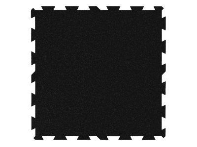 puzzle pryžová deska fitness standard do posilovny - černá