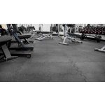 puzzle pryžová deska fitness standard do posilovny - černá