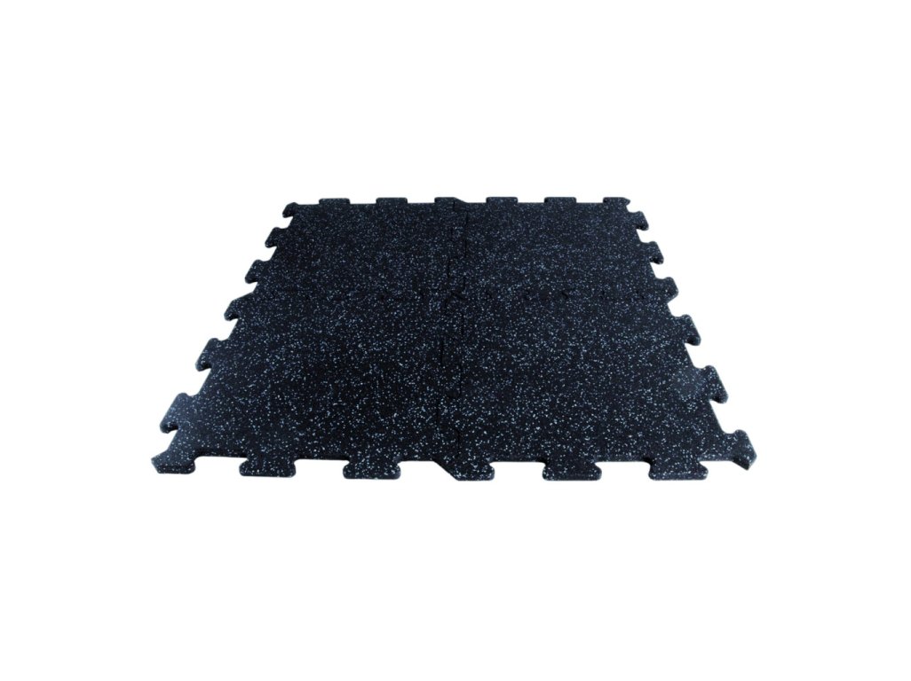 pryžová puzzle deska Mosolut Fitness Standard s modrým vsypem EPDM