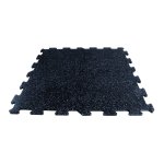 Mosolut Fitness Puzzle Standard 102,5 x 102,5 cm, černá s 10% modrým vsypem EPDM - různé tloušťky - 15 mm