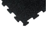 pryžová puzzle deska Mosolut Fitness Standard s modrým vsypem EPDM - detail