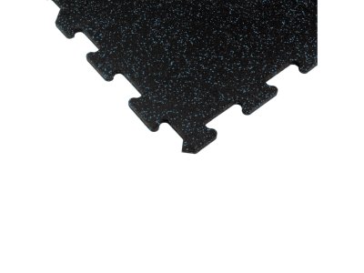 pryžová puzzle deska Mosolut Fitness Standard s modrým vsypem EPDM - detail