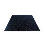 Mosolut Fitness Dvouvrstvá deska 100 x 100 cm, černá s 10% modrým EPDM - různé tloušťky - 10 mm
