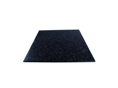 mosolut fitness dvouvrstvá pryžová deska do posiloven s modrým vsypem EPDM