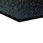 mosolut fitness dvouvrstvá pryžová deska do posiloven s modrým vsypem EPDM