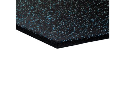 mosolut fitness dvouvrstvá pryžová deska do posiloven s modrým vsypem EPDM