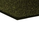 Mosolut fitness dvouvrstvá pryžová deska se žlutým EPDM