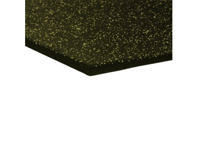 Mosolut fitness dvouvrstvá pryžová deska se žlutým EPDM