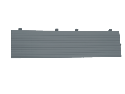 Plastový nájezd k dlažbě Mosolut Event, šedý