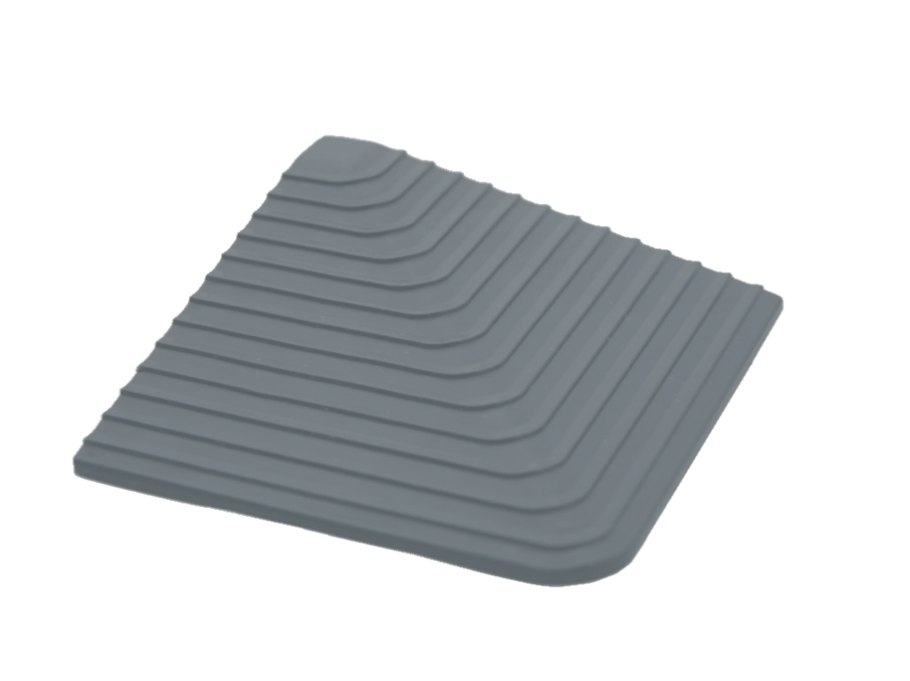 Plastový podlahový roh k dlažbě Mosolut Event, šedý