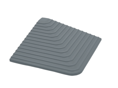 Plastový podlahový roh k dlažbě Mosolut Event, šedý