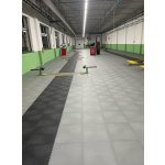 PVC dlažba Mosolut Machine Industrial ECO, 7mm, hladká, černá, šedá